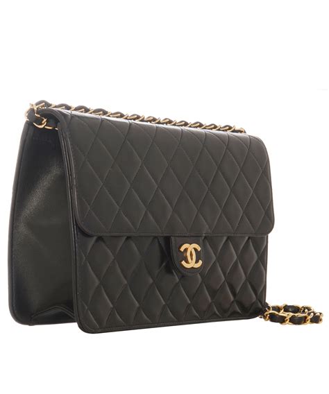 vintage chanel single flap bag.